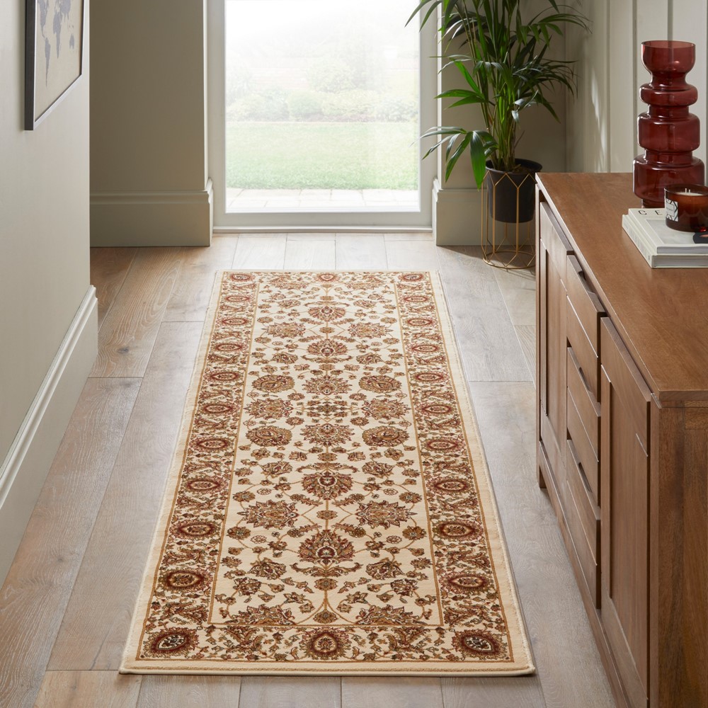 Grand Heritage GH102 Traditional Persian Runner Rugs by Concept Looms in Cream